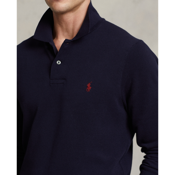 RL Navy The Luxe Knit Polo Shirt Polo Ralph Lauren 6