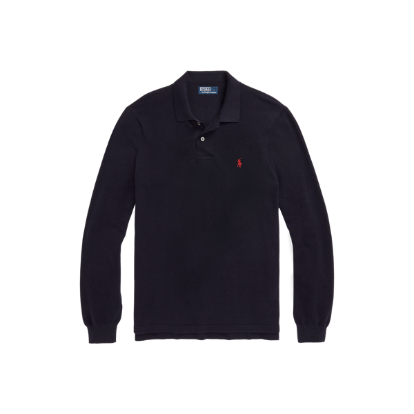 Tシャツ・カットソー Ralph Lauren LONG SLEEVE KNIT POLO SHIRT The Luxe Knit Polo Shirt