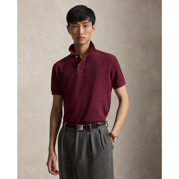 Polo Custom Slim Fit iconique en piqu&eacute;