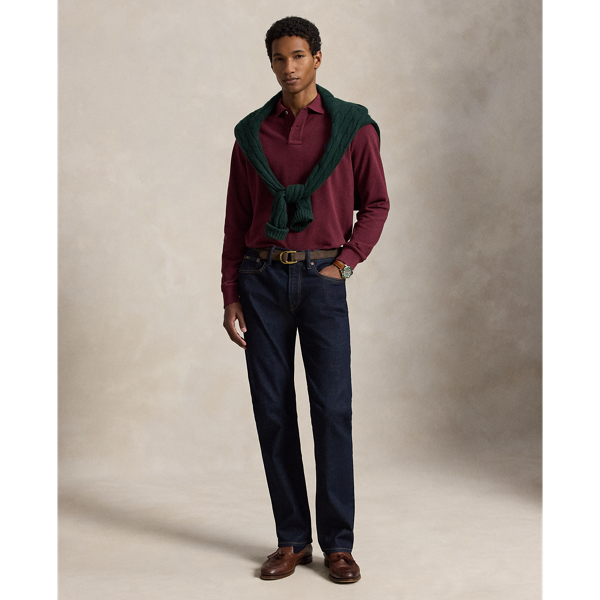 Spring Wine Heather Classic Fit Mesh Polo Shirt Polo Ralph Lauren 4