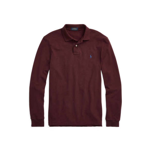 Spring Wine Heather Classic Fit Mesh Polo Shirt Polo Ralph Lauren 2