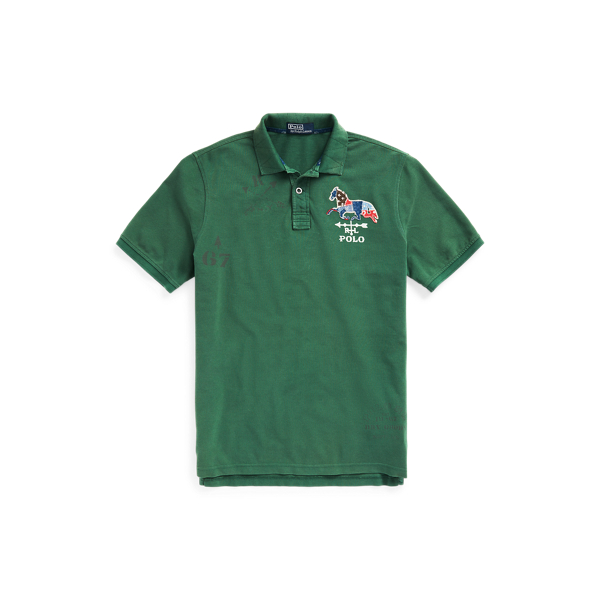 Classic Fit Mesh Graphic Polo Shirt Polo Ralph Lauren 1