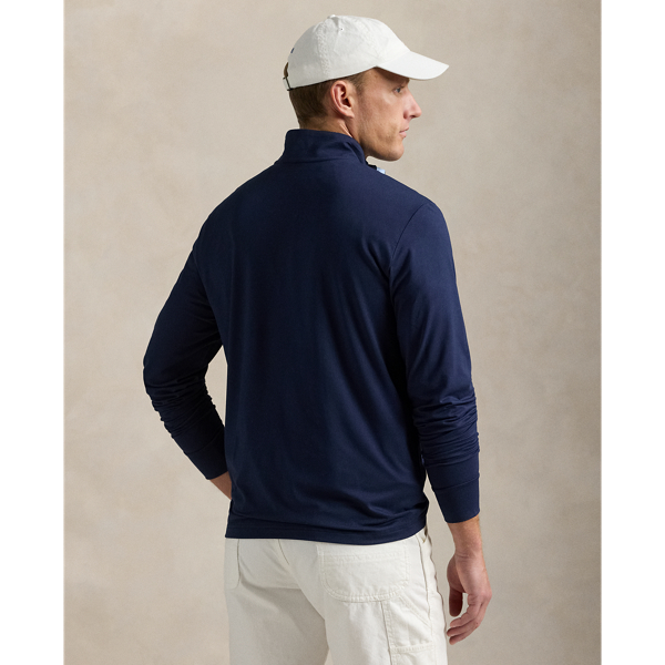 Men L RLX Ralph Lauren outlets Performance Quarter-Zip Sweater French Navy Pullover Golf