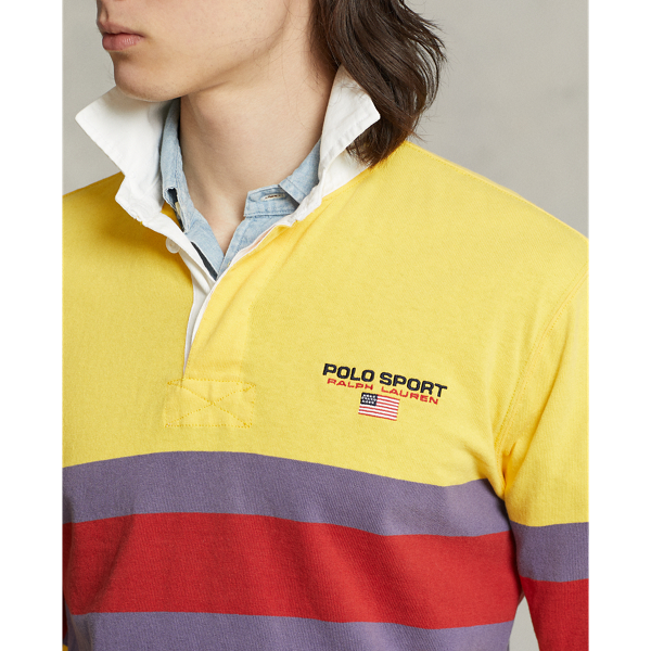 Classic-Fit Rugbyhemd Polo Sport Polo Ralph Lauren in Gelbflosse multi 6