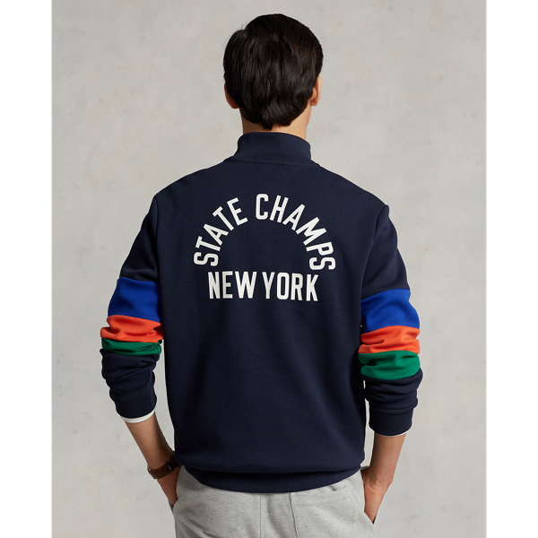 Sweat graphique en maille double Polo Ralph Lauren en Marine aviateur 5