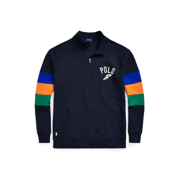 Sweat graphique en maille double Polo Ralph Lauren en Marine aviateur 2