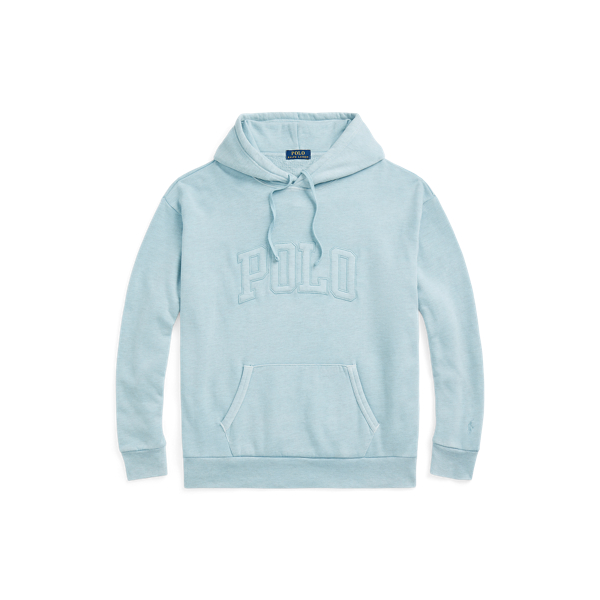 Bedford Blue Heather Big Fit Logo Over-Dyed Fleece Hoodie Polo Ralph Lauren 2