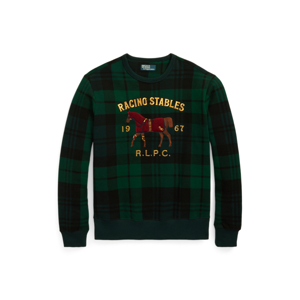 送料関税無料【POLO RALPH LAUREN】FLEECE PLAID-LOGOスウェット Plaid-Logo Fleece Hoodie