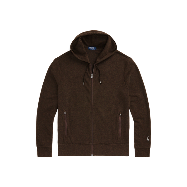 Sweat &agrave; capuche en maille double Polo Ralph Lauren en Circuit Brown Heather 2
