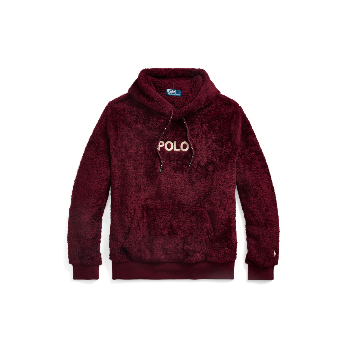 Logo Embroidered Pile Fleece Hoodie