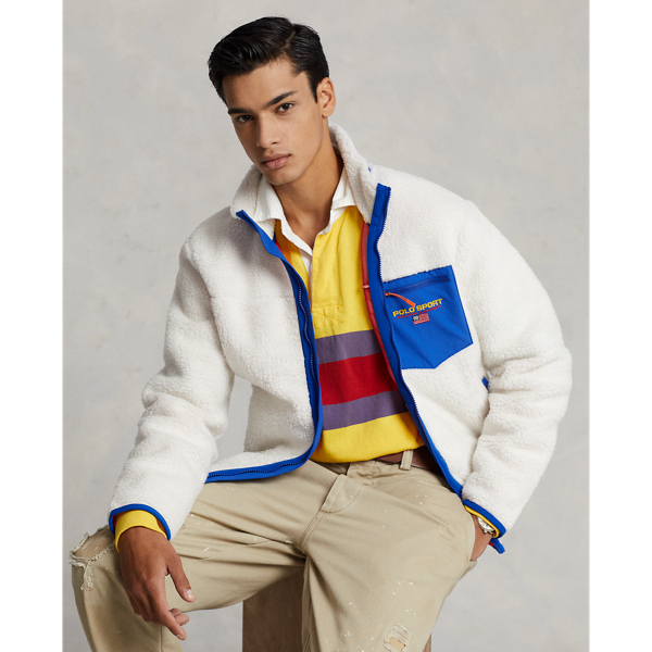 Chaqueta polar de fibra larga Polo Sport