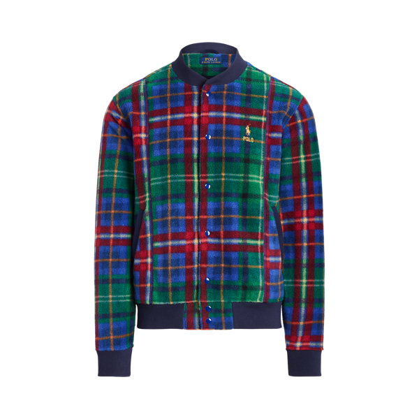 Veste de baseball &eacute;cossaise en molleton Polo Ralph Lauren en 1
