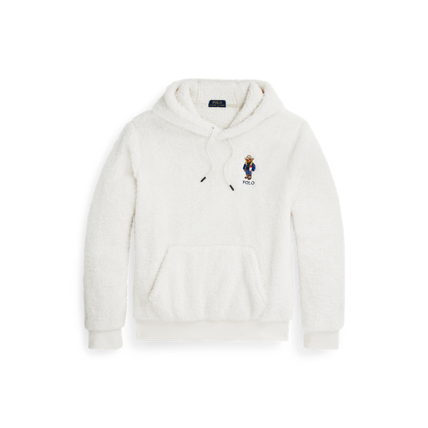 Fleece-Kapuzenpullover mit Polo Bear Polo Ralph Lauren in Antique Cream 2