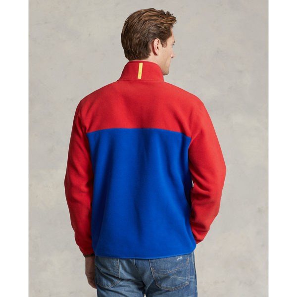 Jersey de felpa cepillada con Polo Bear Polo Ralph Lauren en RL2000 Red/Royal 5
