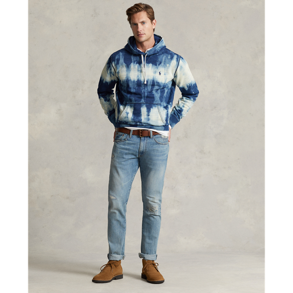 Indigo Multi Indigo Tie-Dye French Terry Hoodie Polo Ralph Lauren 4