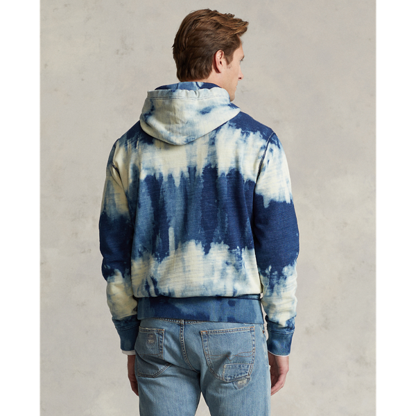 Indigo Multi Indigo Tie-Dye French Terry Hoodie Polo Ralph Lauren 5