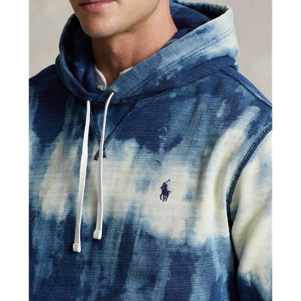 Indigo Tie-Dye French Terry Hoodie for Men Ralph Lauren® CZ