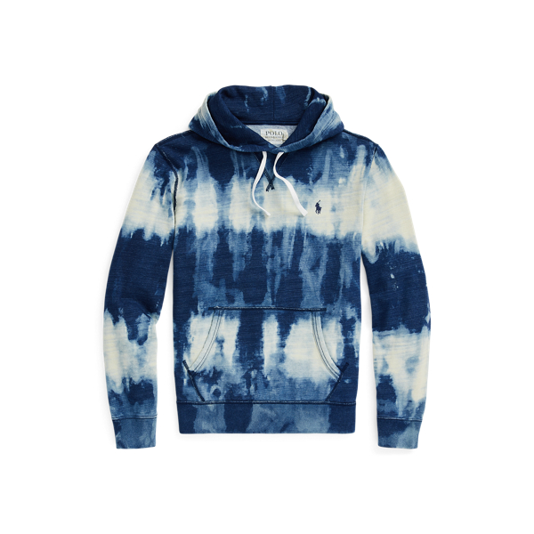 Indigo Tie Dye French Terry Hoodie