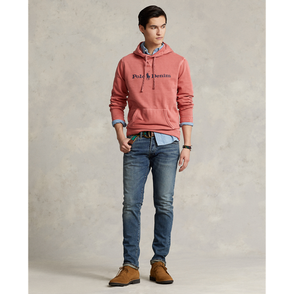 New Brick Polo Denim Fleece Hoodie Polo Ralph Lauren 4