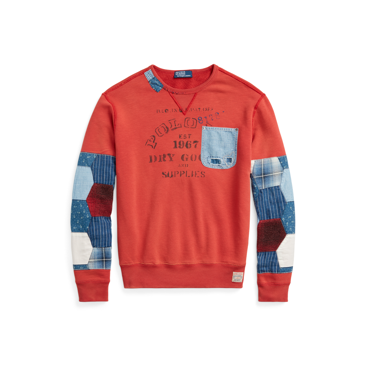 【POLO RALPH LAUREN】PATCHWORK FLEECE GRAPHICスウェット Polo Ralph Lauren Patchwork Fleece Graphic Hoodie $298 - M