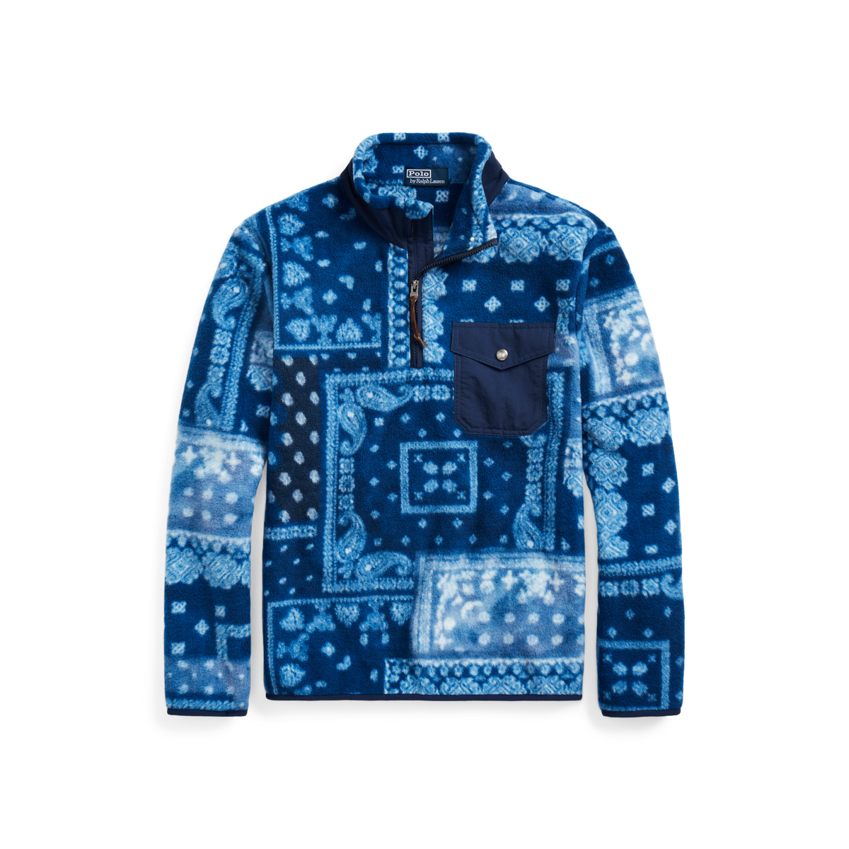 Ralph lauren blue bandana shirt online