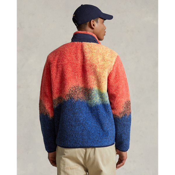 Red Rock Ombr&eacute; Polo Sport Ombr&eacute; Pile Fleece Jacket Polo Ralph Lauren 4