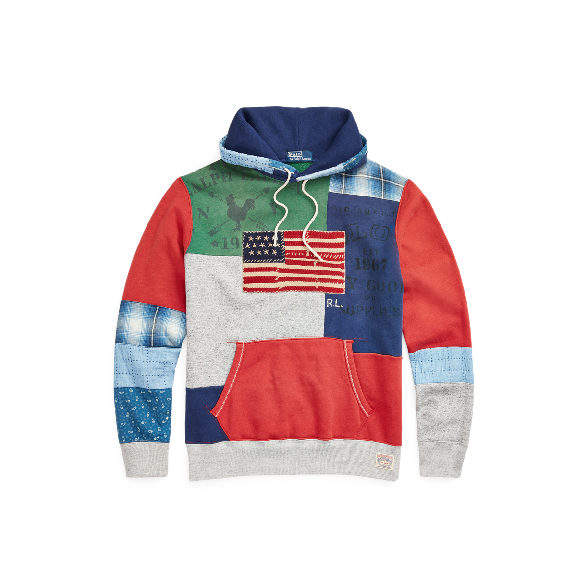 Ralph lauren flag hoodie on sale