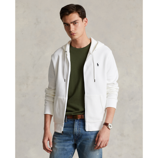 Ralph lauren white hoodie mens sale