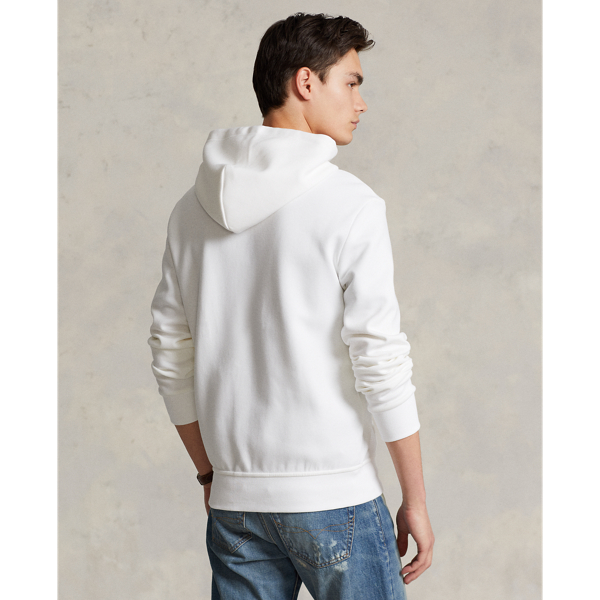 Sweat &agrave; capuche en maille double Polo Ralph Lauren en Blanc 5