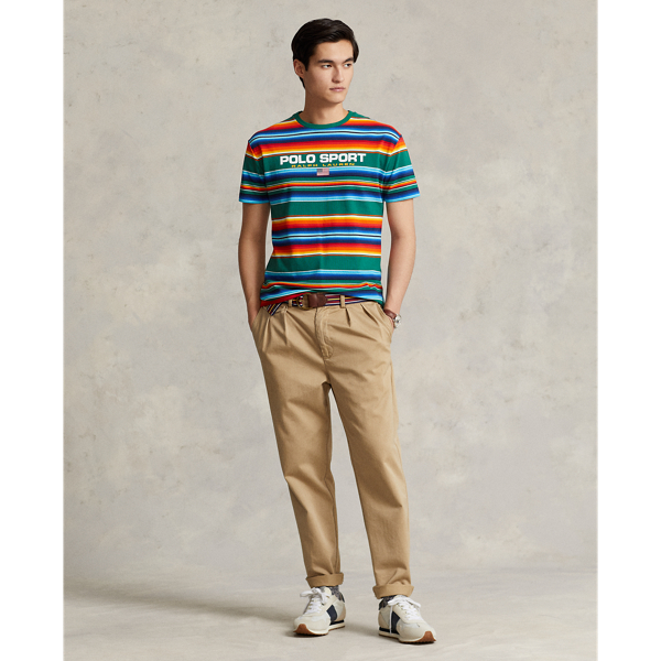 T-shirt Polo Sport classique en piqu&eacute; Polo Ralph Lauren en Rayure Red Rock 4