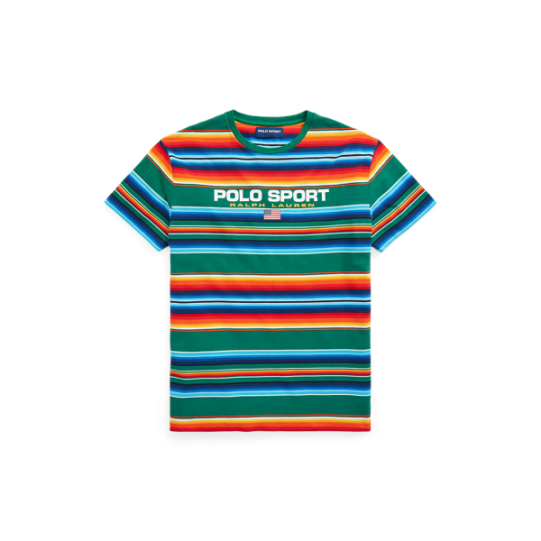 T-shirt Polo Sport classique en piqu&eacute; Polo Ralph Lauren en Rayure Red Rock 2