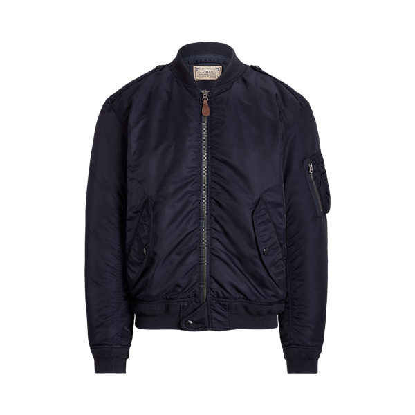 Twill Down Bomber Jacket