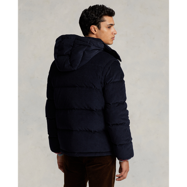 Collection Navy Convertible Corduroy Down Jacket Polo Ralph Lauren 5