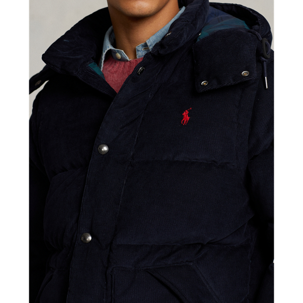 Collection Navy Convertible Corduroy Down Jacket Polo Ralph Lauren 6
