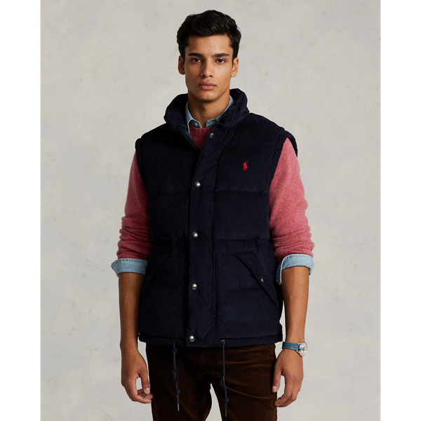 Collection Navy Convertible Corduroy Down Jacket Polo Ralph Lauren 8