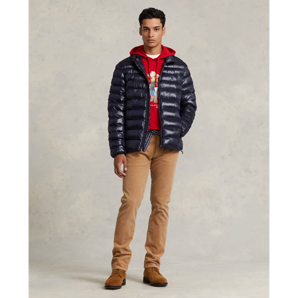 Collection Navy Glossy Packable Water-Repellent Jacket Polo Ralph Lauren 4