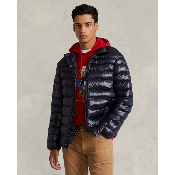 Collection Navy Glossy Packable Water-Repellent Jacket Polo Ralph Lauren 1