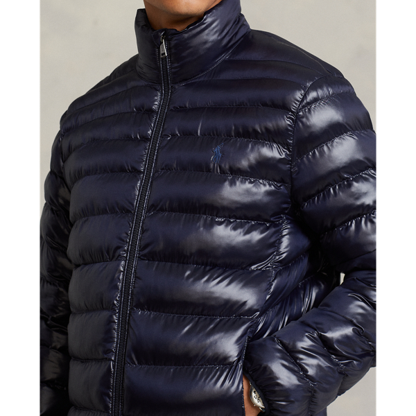 Collection Navy Glossy Packable Water-Repellent Jacket Polo Ralph Lauren 6