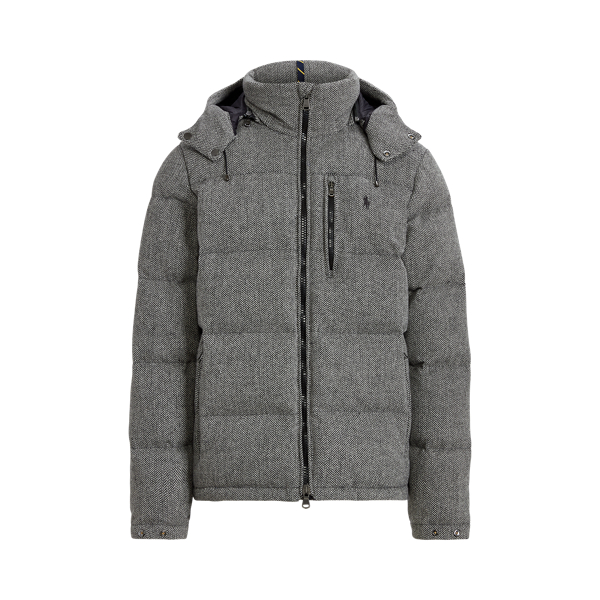 Herringbone Wool-Blend Down Jacket Polo Ralph Lauren 1