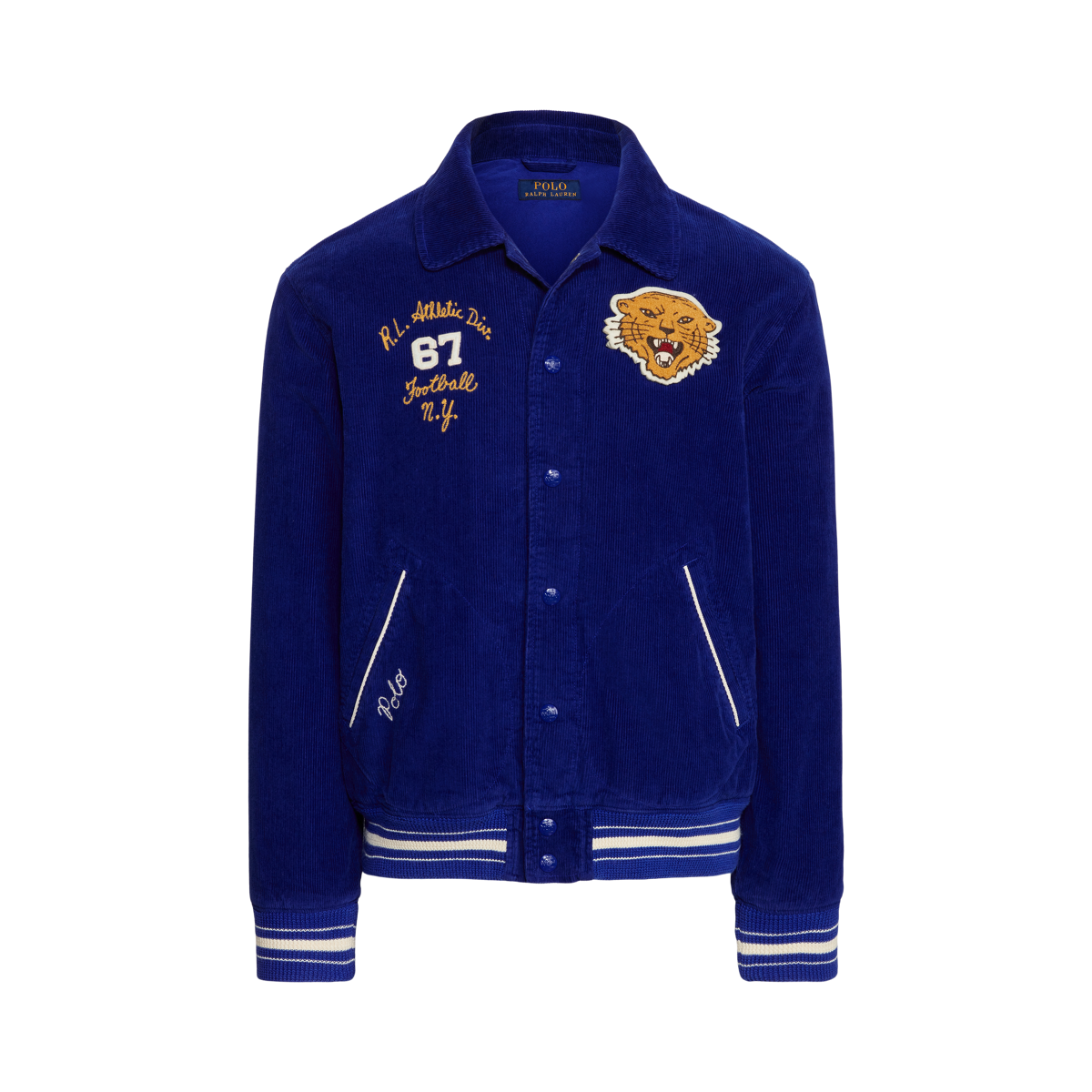 Ralph shops lauren varsity jacket