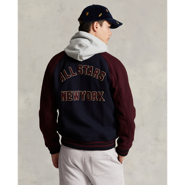 Wool Blend Letterman Jacket for Men Ralph Lauren UAE