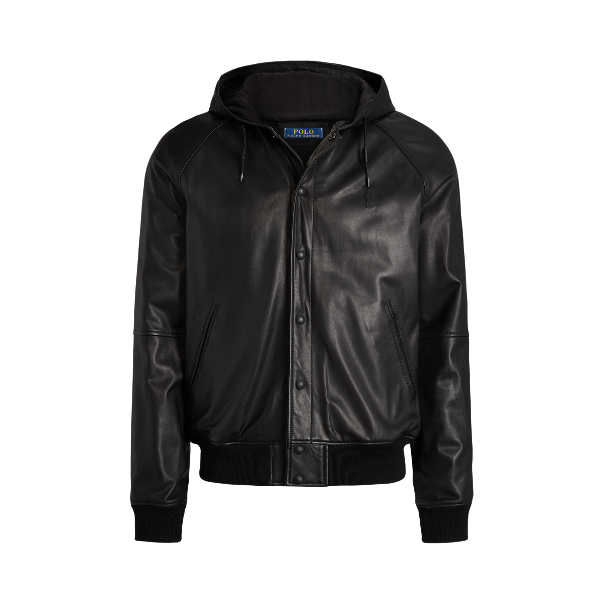 Leather with hoodie jacket best sale