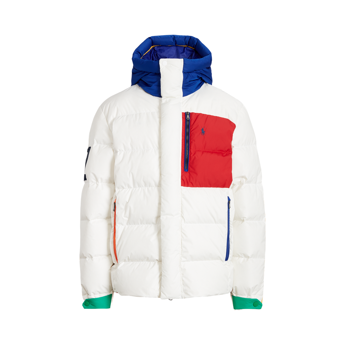Water-Repellent Down Hooded Jacket