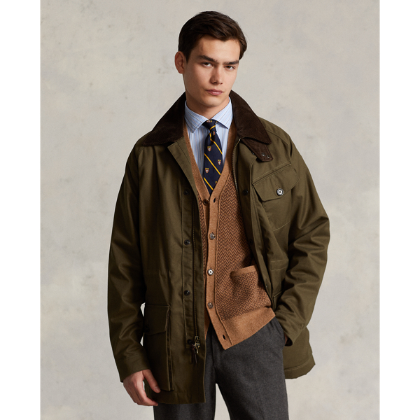 Belted Ventile Jacket for Men Ralph Lauren OM