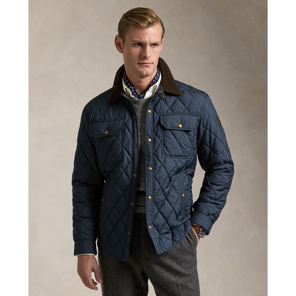 Blue polo jacket men's best sale