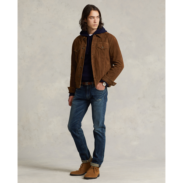 Country Brown Suede Trucker Jacket Polo Ralph Lauren 4