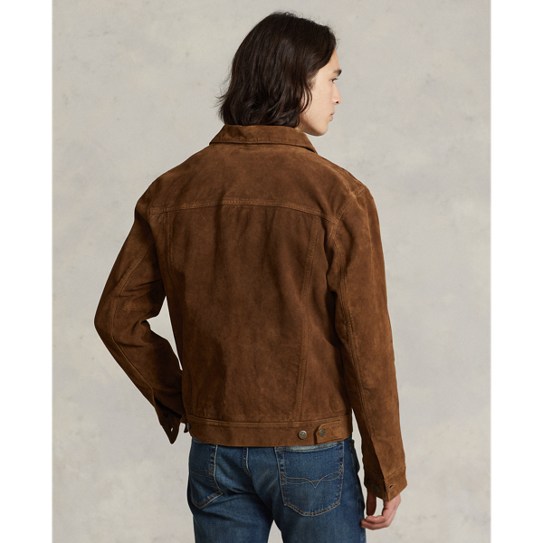 Country Brown Suede Trucker Jacket Polo Ralph Lauren 5