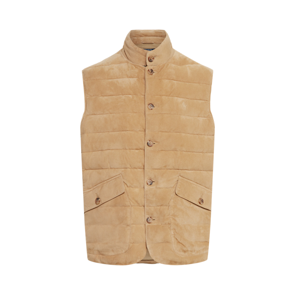 Quilted Suede Vest Polo Ralph Lauren 1