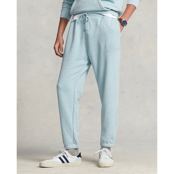 Bedford Blue Heather Big Fit Logo Over-Dyed Fleece Sweatpant Polo Ralph Lauren 4