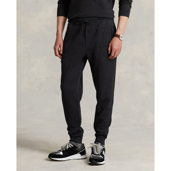 Black Marl Heather Luxury Jersey Jogger Pant Polo Ralph Lauren 4
